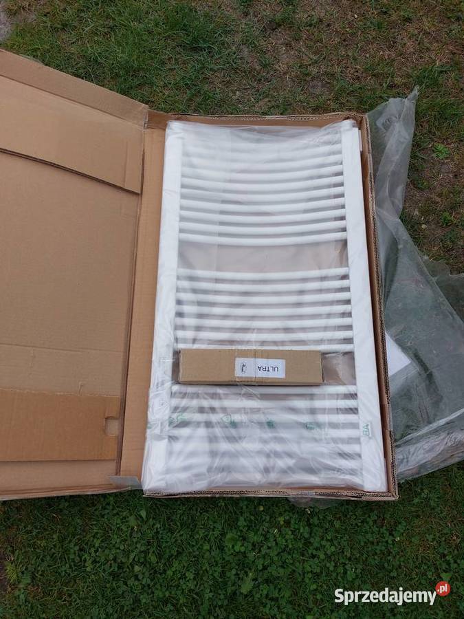 Grzejnik łazienkowy biały 808x450 Ravak Tyszowce