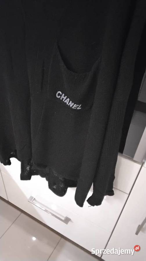 Luźny Asymetrgczny Sweter Czarny Damski SM M Nowa Sól