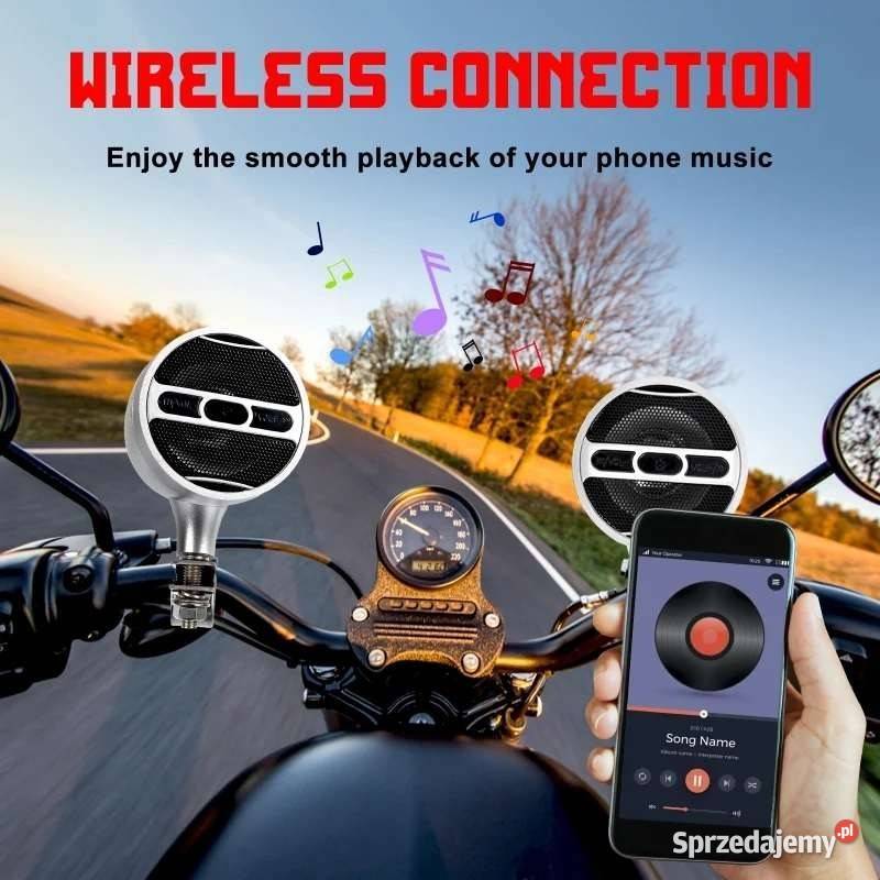 Radio Motocyklowe Głośnikami fm usb Bluetooth śląskie Kłomnice