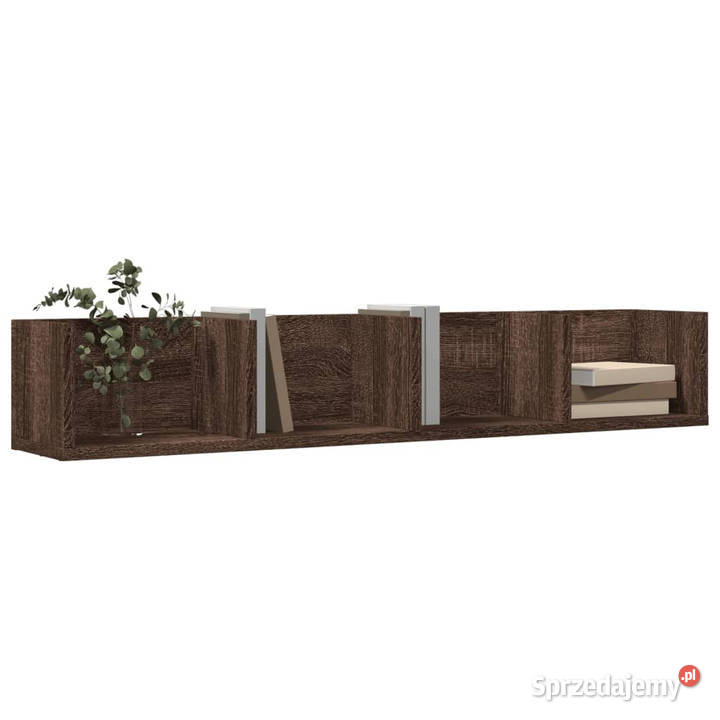 Szafka wisząca brązowy dąb 99x18x165 WM840455 mazowieckie Warszawa