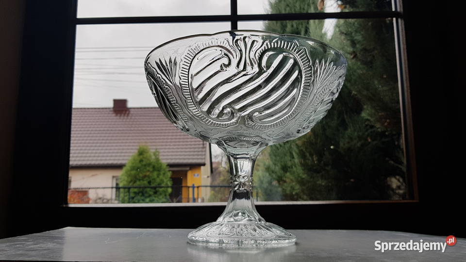 Owocarka Jabłuszka Zawijasy Ząbkowice szkło PRL Dąbrowa Górnicza sprzedam