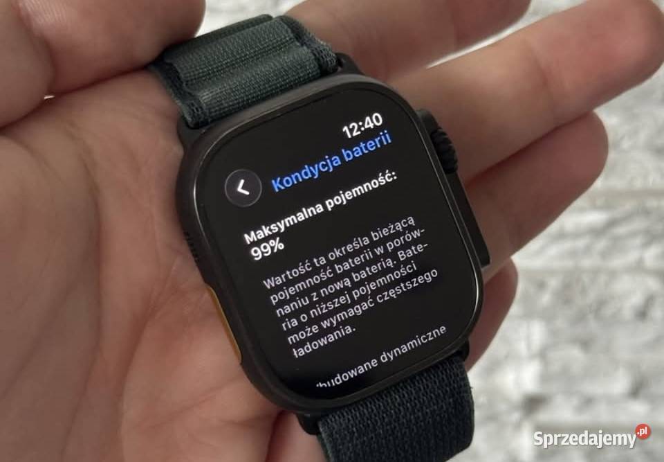 Apple Watch Ultra 2 49mm czarny tytan Kłodzko