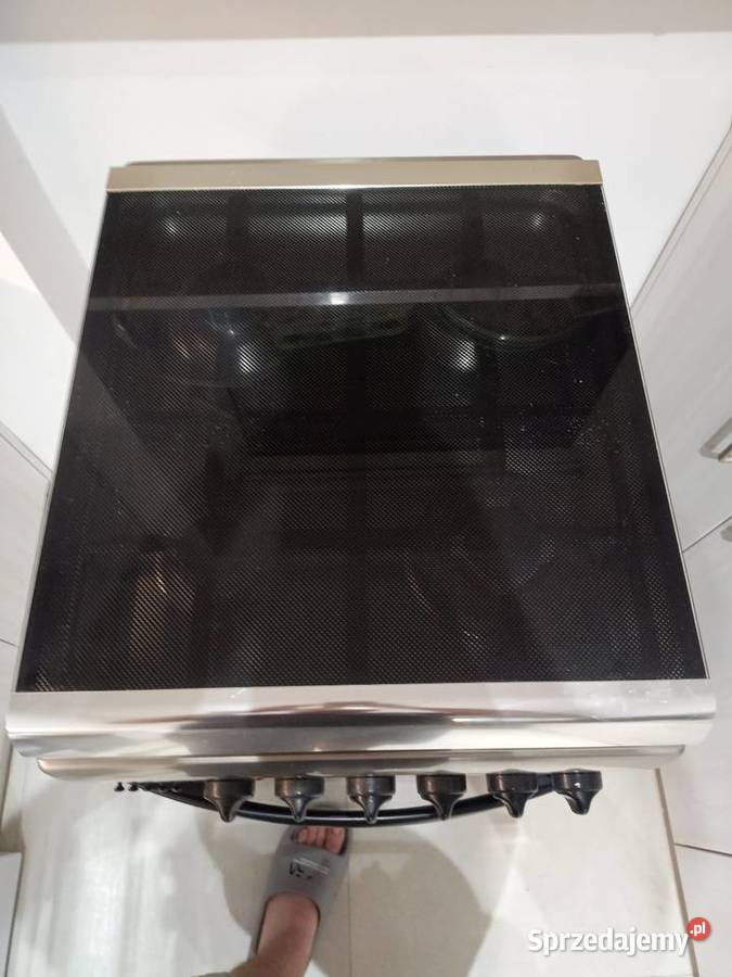 Kuchenka gazowo elektryczna Ariston inox 50 Puławy