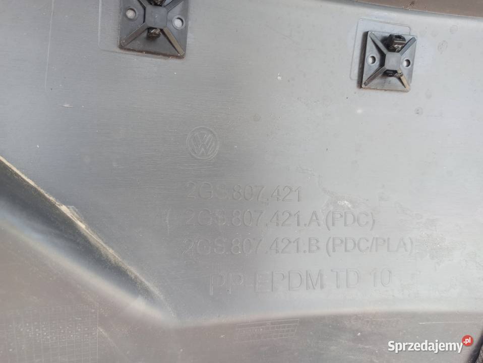 VW POLO 2G ZDERZAK TYŁ TYLNY 2GS807421 Trzciel