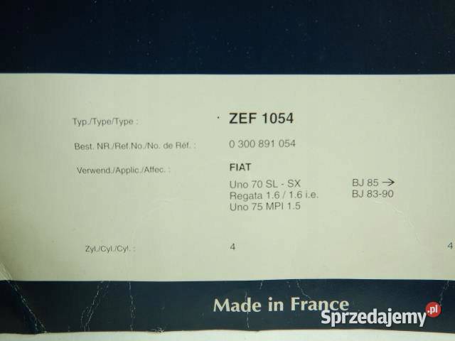PRZEWODY ZAPŁONOWE BERU FIAT REGATA 8390 16