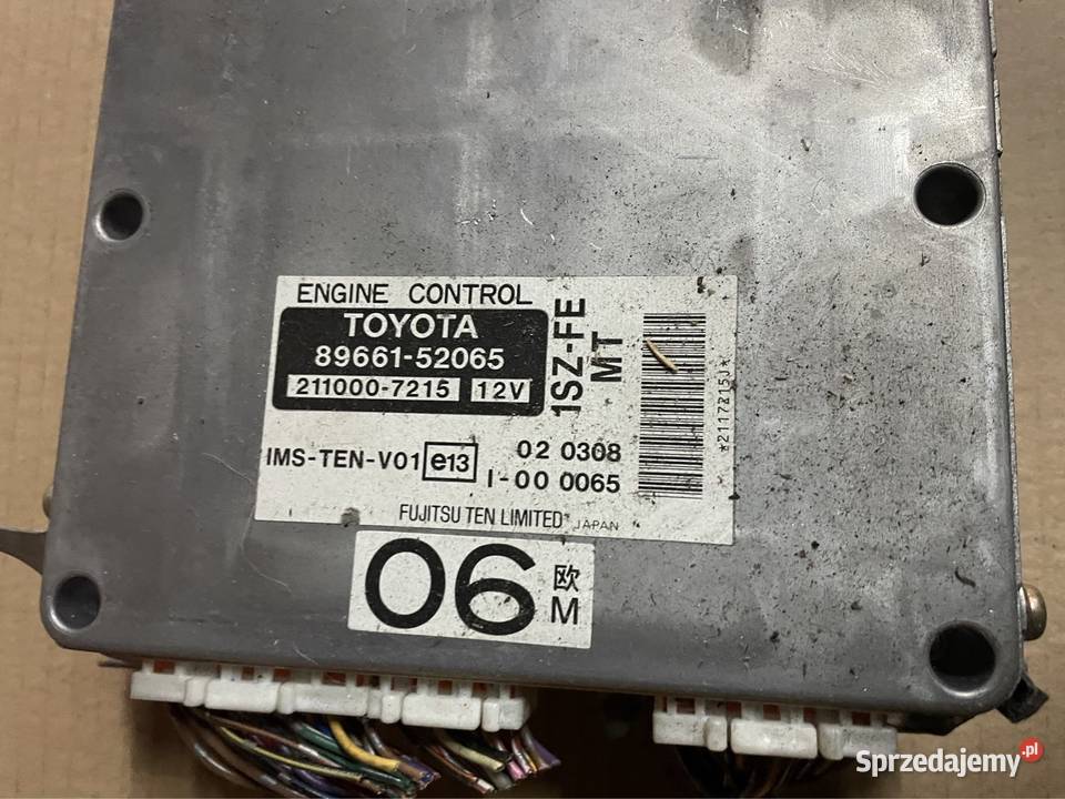 8966152065 komputer sterownik Toyota yaris osobowe Szczecin