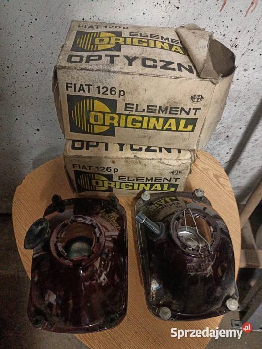 Fiat 126p przednie reflektory osobowe Toruń