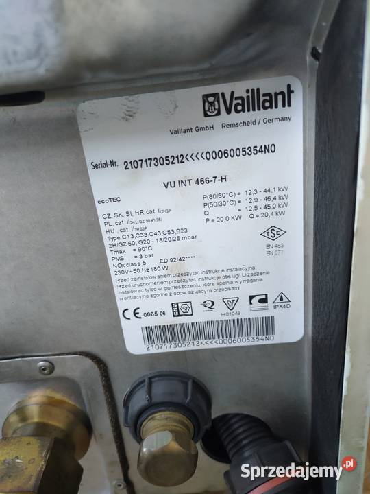 Kocioł gazowy kondensacyjny 46kW jednofunkcyjny Radom