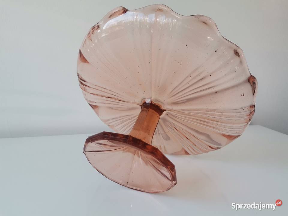 Stara patera owocarka szkło Art Deco Katowice