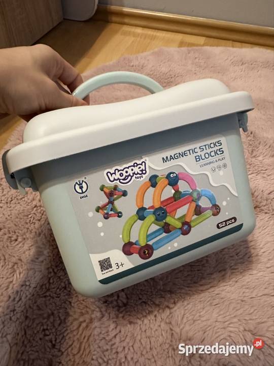 Klocki magnetyczne zestaw 52 elementy w pudełku Poznań
