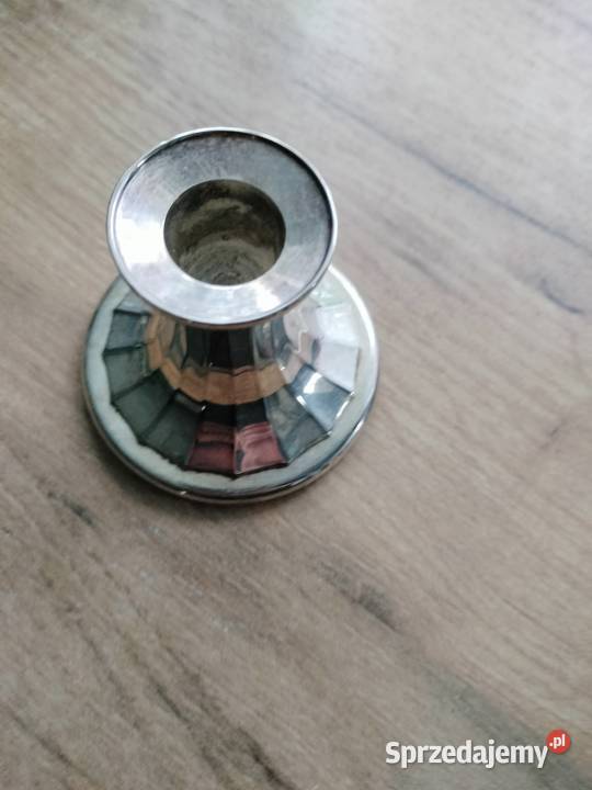 Świecznik posrebrzany Alpha silver plated