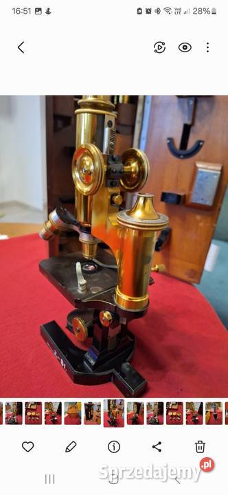 Mikroskop Zeiss stary