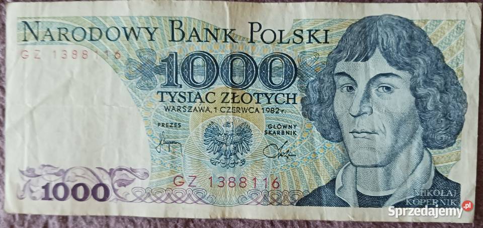 1000 M Kopernik seria GZ 1VI1982 r Konin sprzedam