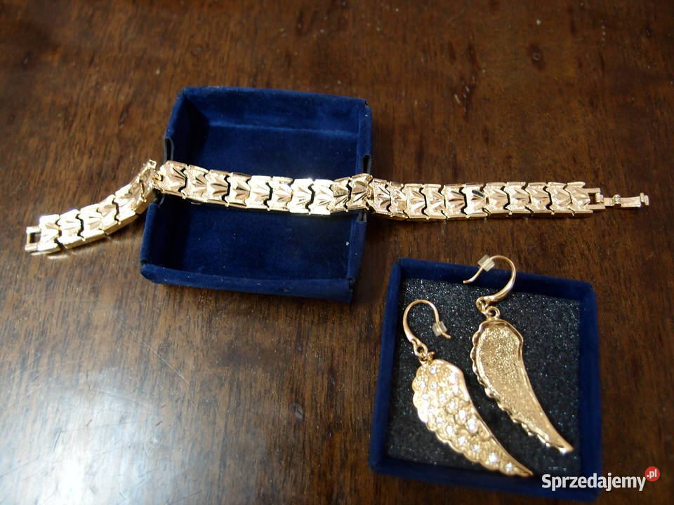 biżuteria damska zestaw kolczyki i bransoletka Łódź