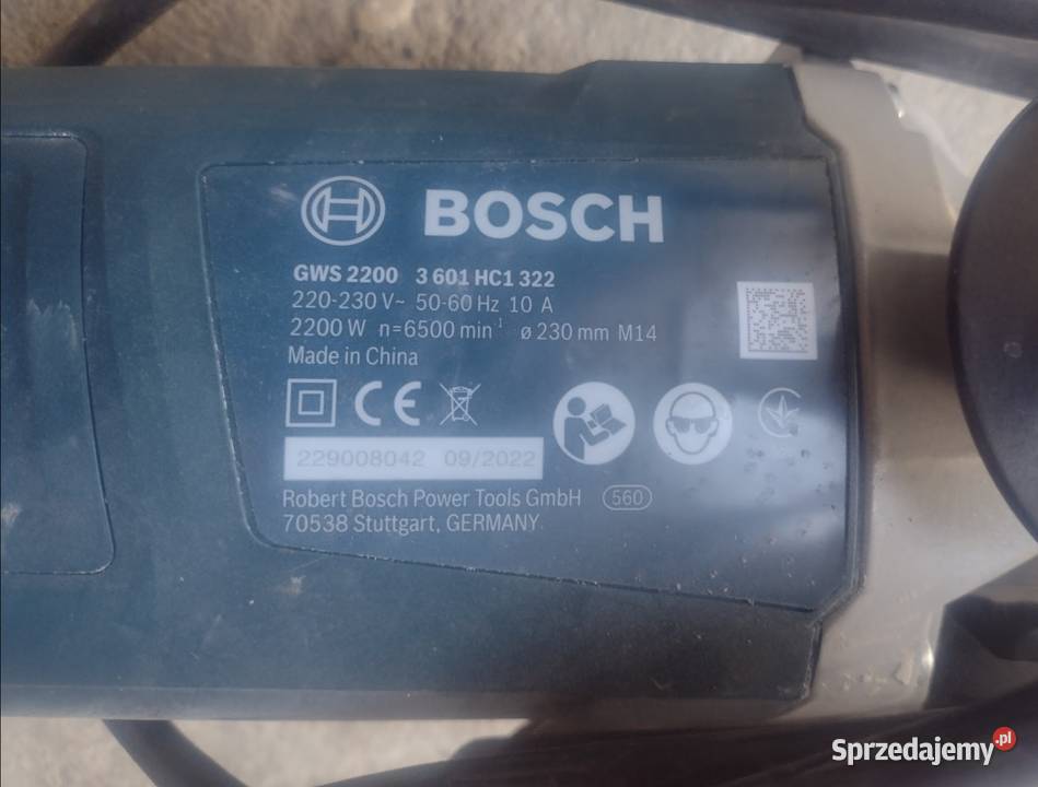 Szlifierka kątowa Bosch duża Mokrsko