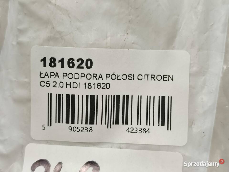 ŁAPA PODPORA PÓŁOSI PEUGEOT 406 20 HDI 19992003
