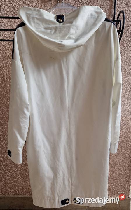 PŁASZCZ z kapturem marki Molton biały XL Wiosenna/Jesienna  Lublin sprzedam