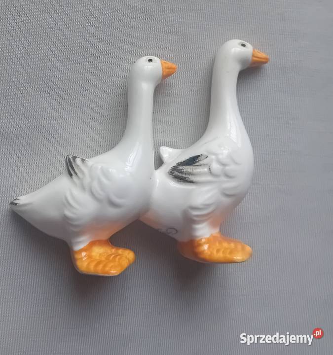 Porcelanowa figurka dwie gęsi Goebel wielkopolskie