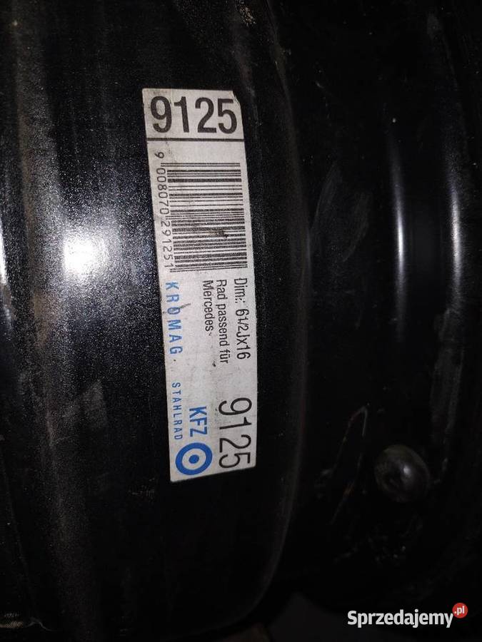 Felgi stalowe Mercedes w639 Kołbiel