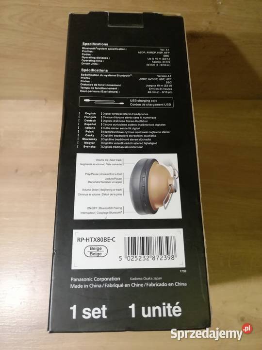 Słuchawki bezprzewodowe Panasonic mazowieckie Wołomin