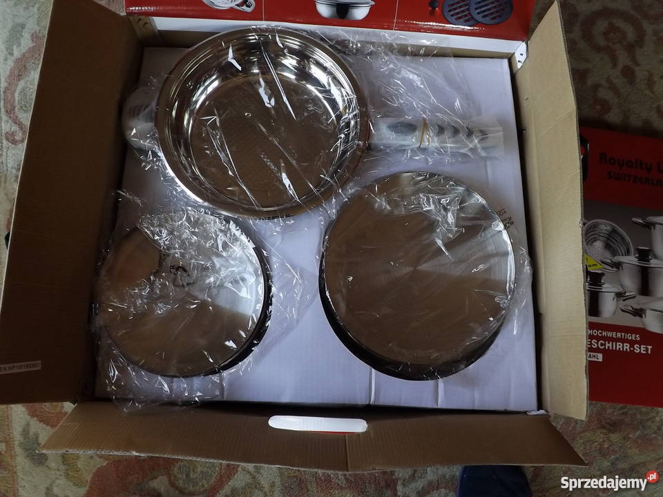 Garnki 7 warstwowe dno 16 elementów Żagań