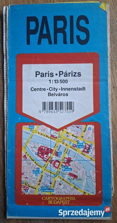 Paris 113 500 plan miasta Książki i Podręczniki Kraków sprzedam