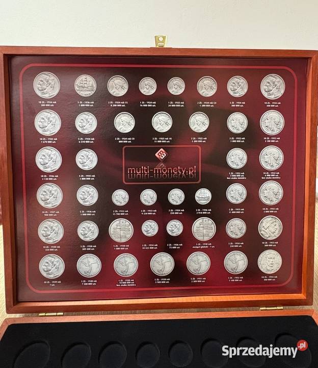 Duża kaseta kolekcjonerska na monety łódzkie