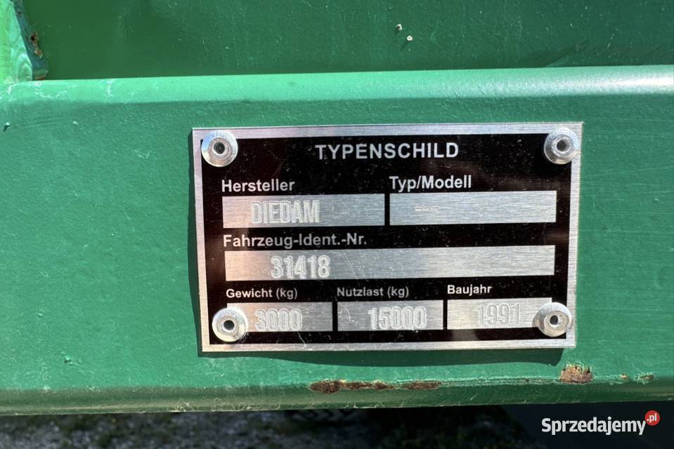 Przyczepa diadem 15ton ładowności