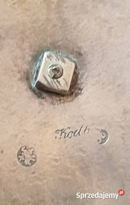 Patera srebrna myśliwska Berlin przed 1850 r Orneta