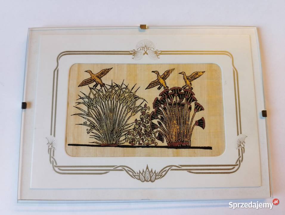 KARTKA malowana na papirusie składana PAPIRUS z Oborniki