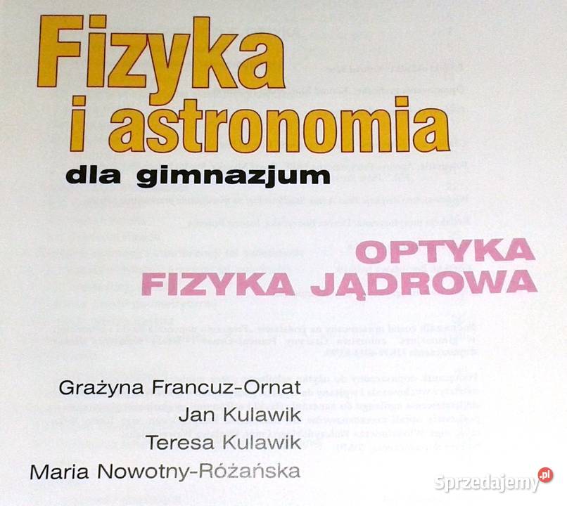 Fizyka i astronomia Podręcznik Moduł 4 G F Ornat Chełm