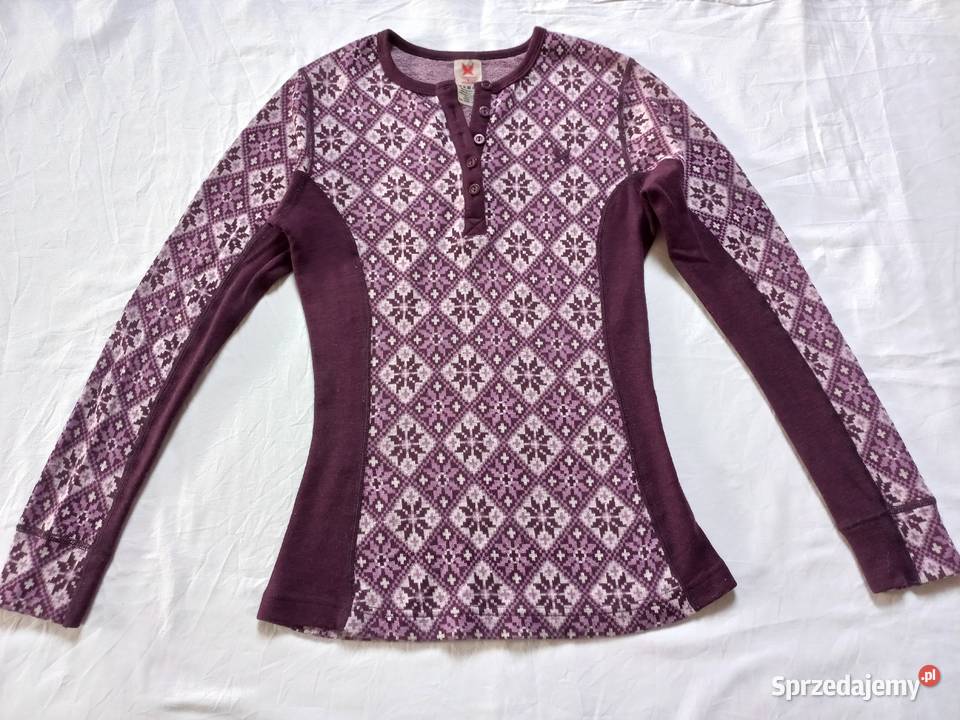 Kari Traa bluza koszulka wełna Merino S jnowa Gryfino