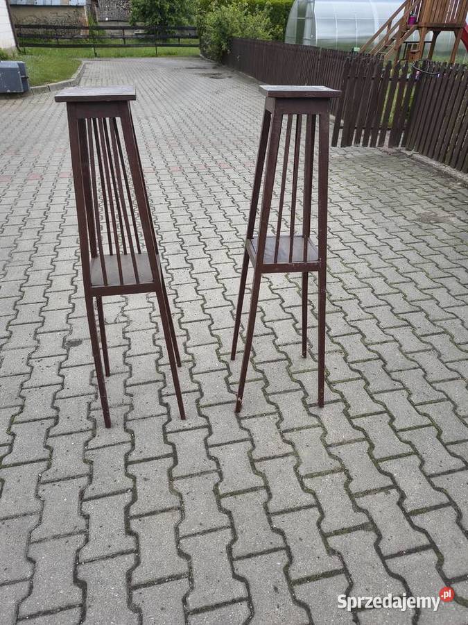 Drewniane stojaki na kwiaty podlaskie Zambrów