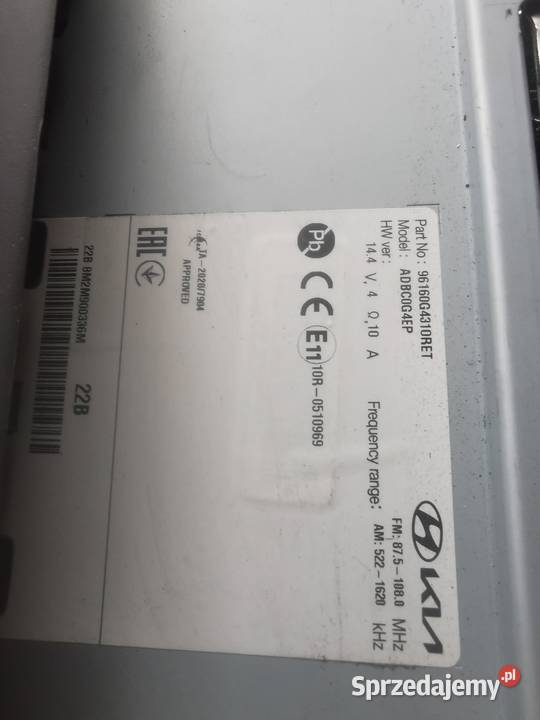 Radio Navi Hyundai i30 iii 96160G4310RET Bogoria