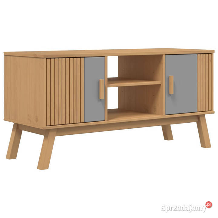 Szafka RTV OLDEN szarobrązowa 114x43x57 drewno Warszawa