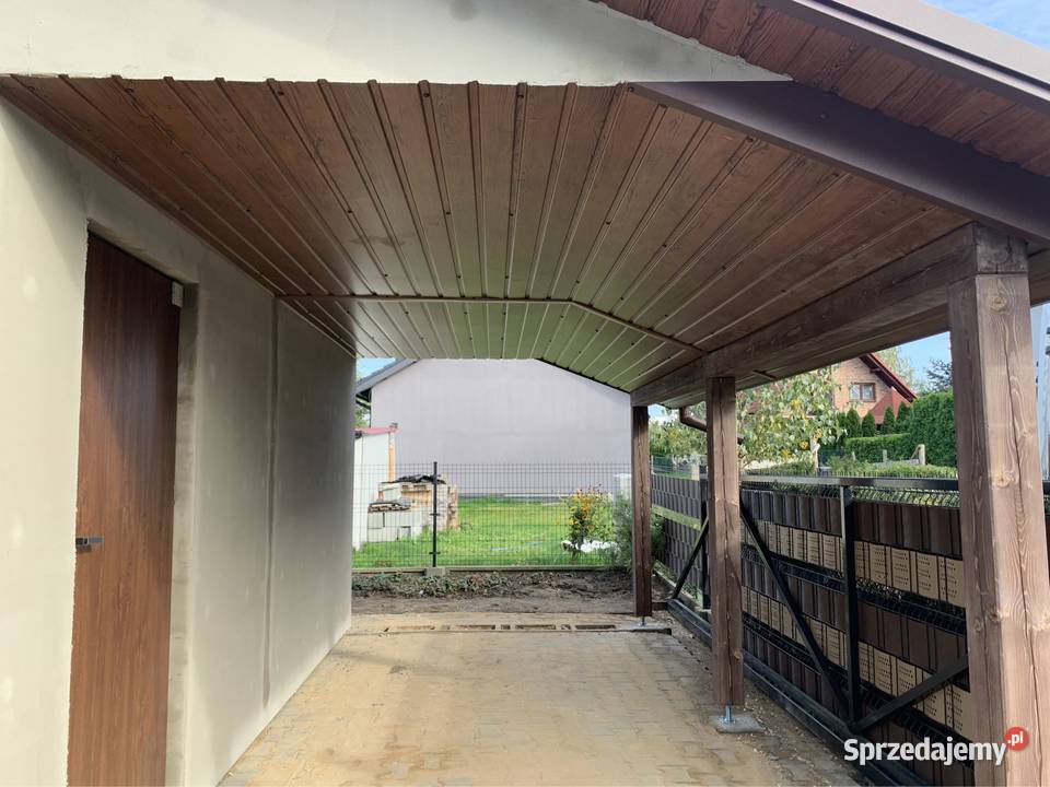 Garaż szkieletowy drewniany 24m2 wiata 15m2 Sprzedaż małopolskie Wola Skrzydlańska sprzedam