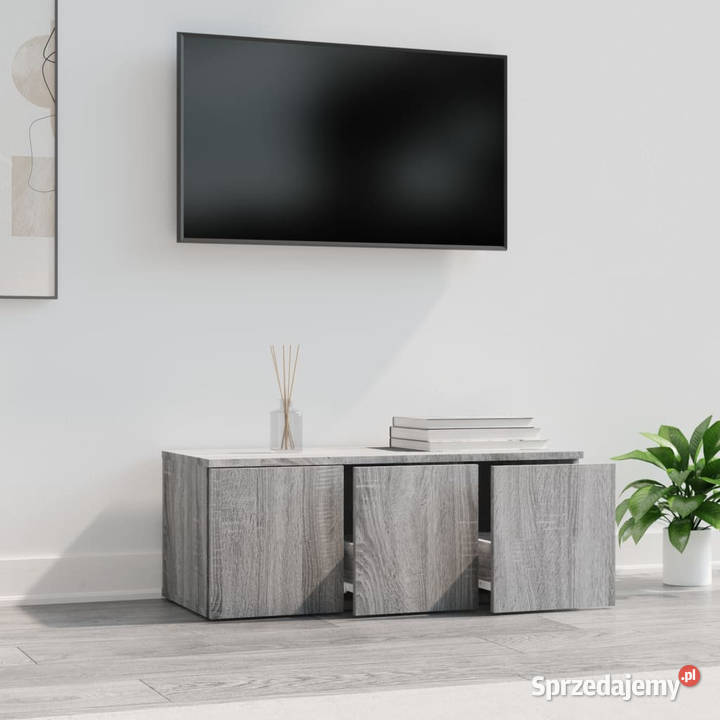 Szafka pod telewizor szary dąb sonoma 80x34x30 Warszawa