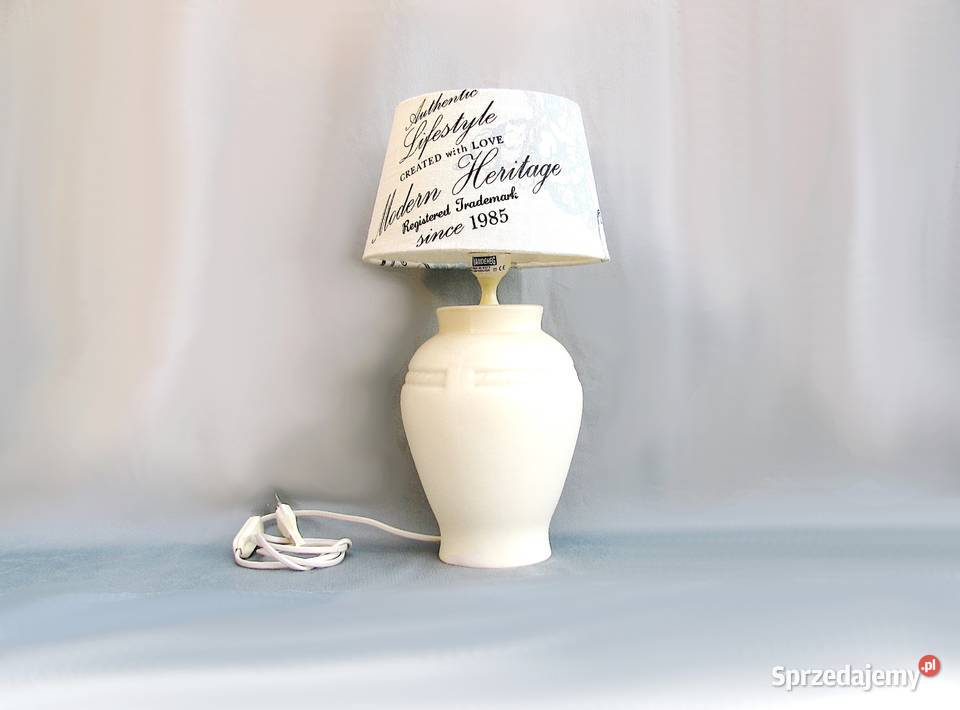 Lampka nocna ceramiczna Beczułka Szczecinek