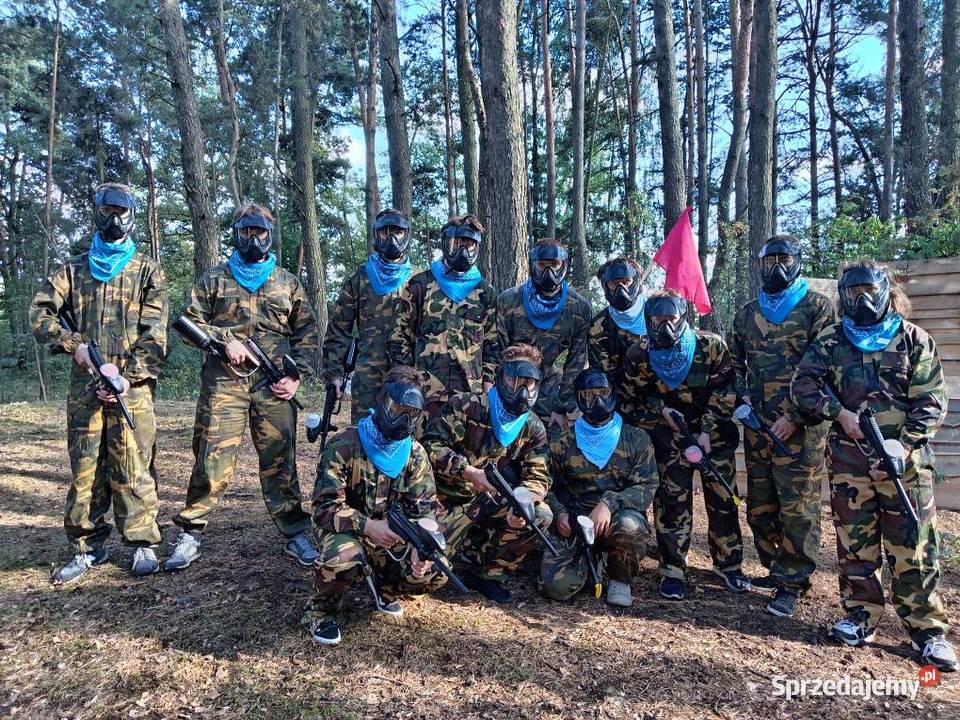 Paintball dzieci dorosłych urodziny kawalerski Podstoła