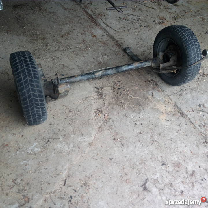 Oś z resorami oś resory przyczepka koła Przebendów