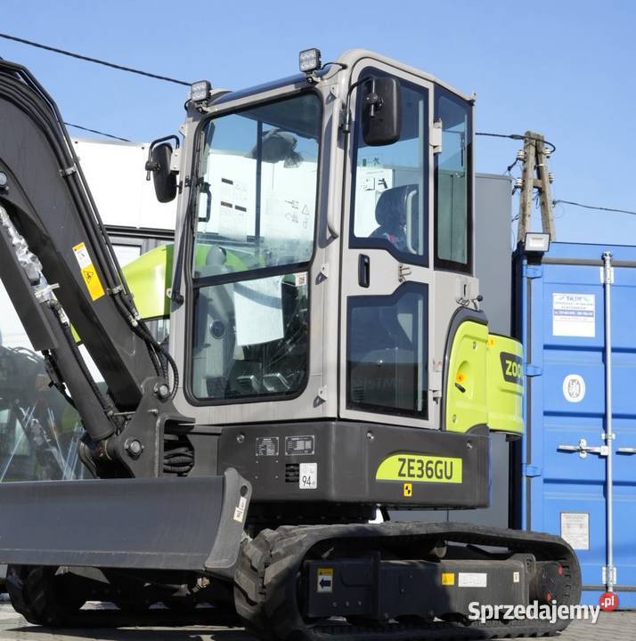 Minikoparka Zoomlion ZE36GU 38 t Zero Tail Swing Wrocław