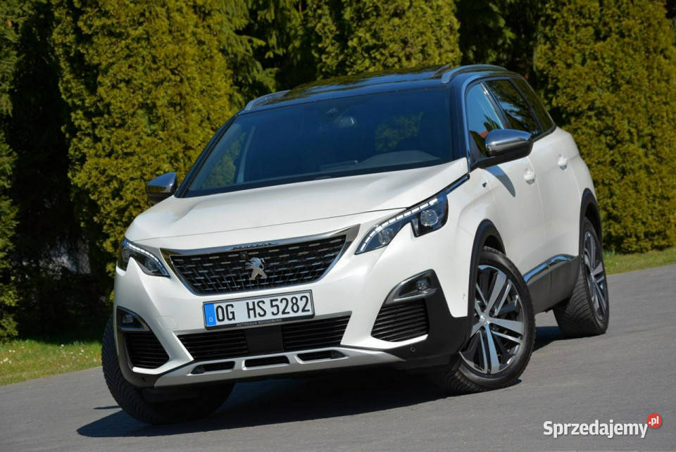 Peugeot 5008 GT Pack Biał Perła Skóry Radar ACC garażowany Ostrów Mazowiecka