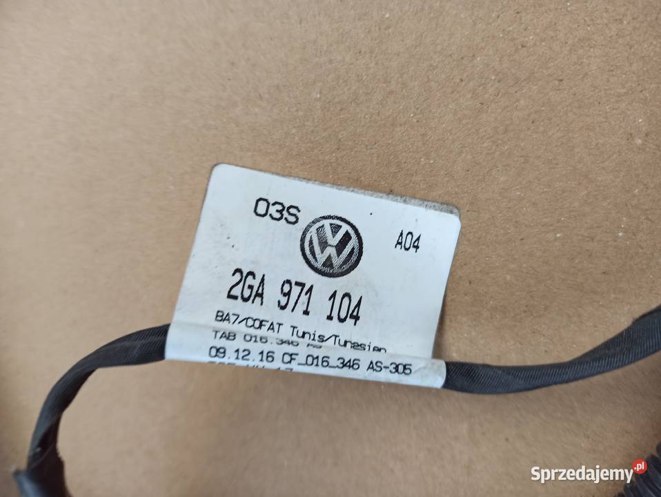 VW TROC 2GA WIĄZKA CZUJNIKÓW PARKOWANIA TYŁ PDC Motoryzacja Trzciel