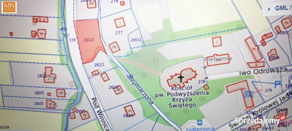 Działka 1468m2 Wysiołek Luborzycki