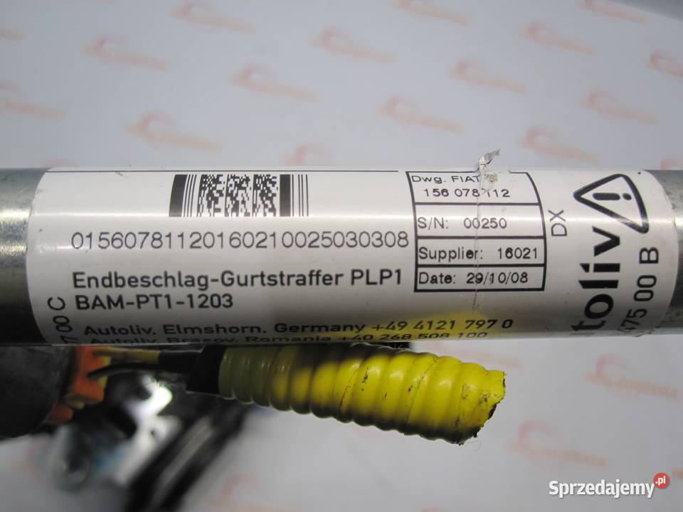 ALFA ROMEO MITO 09r pas bezpieczeństwa prawy osobowe Kielce