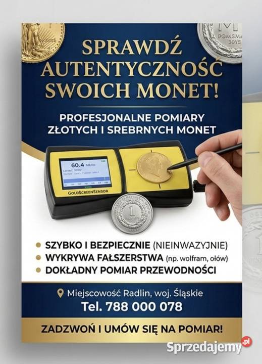 Monety srebrne i złote