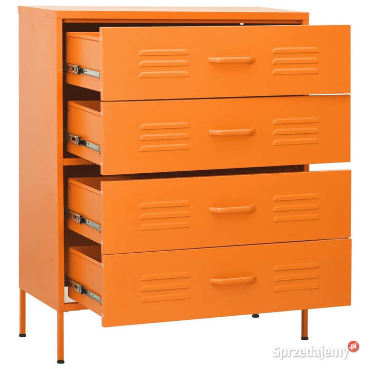 Szafka z szufladami pomarańczowa 80x35x1015 Warszawa