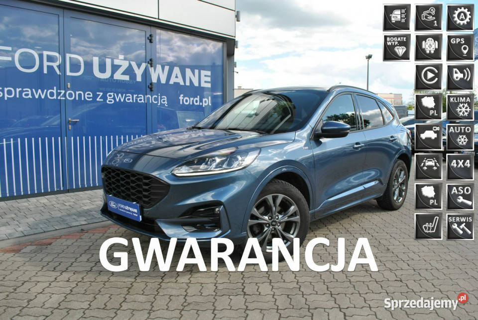 Ford Kuga STLine 20EcoBlue 190 A8 AWD Gwarancja czujnik deszczu Białystok