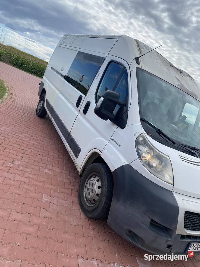 Peugeot Boxer 22HDI Sprawny Opłacony 7osobowy 3500km wielkopolskie Pobiedziska