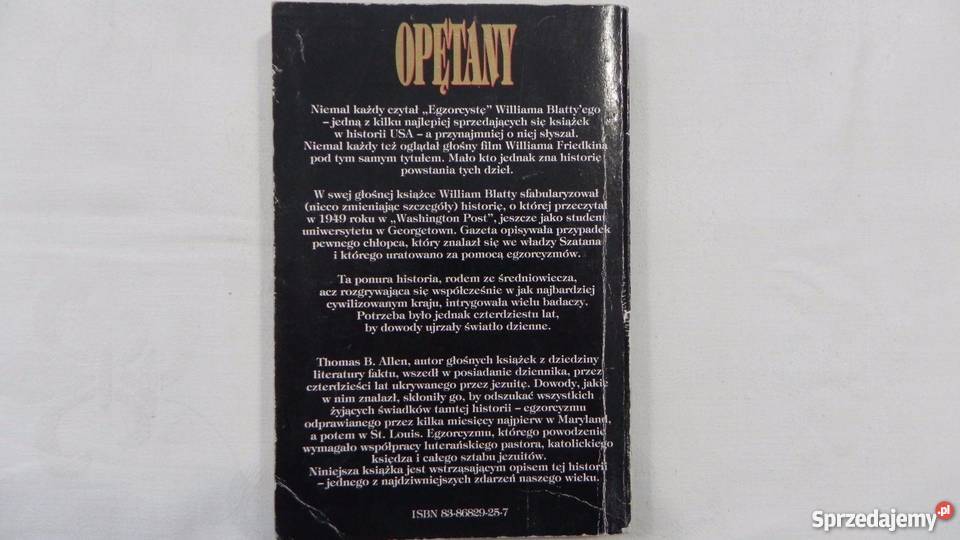 OPĘTANY PRAWDZIWA HISTORIA PEWNEGO EGZORCYZMU Koszalin